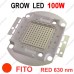 GROW Led 100Вт 630нм для підсилення цвітіння рослин